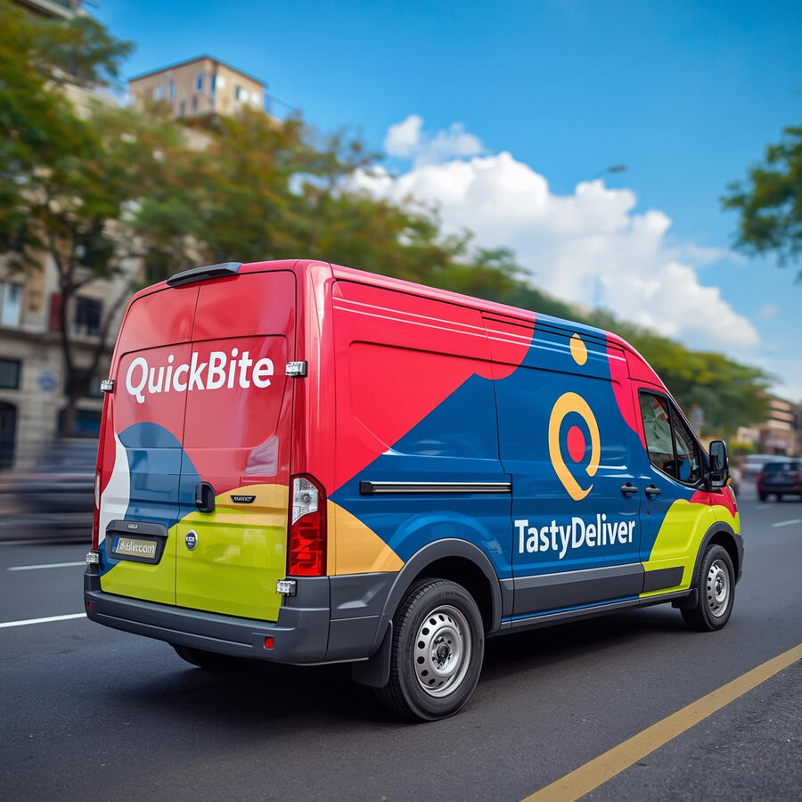 Food delivery van Food delivery van